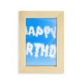 thumbnail image 1 of Happy Birthday Blue Sky Clouds Desktop Display Photo Frame Picture Art Painting 5x7 inch, 1 of 3