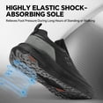 thumbnail image 4 of SPIEZ Non Slip Work Shoes for Men, Slip Resistant Kitchen & Restaurant Shoes, Lightweight Slip-On Service Shoes for Standing All Day, Oil-Resistant Occupational Work Sneakers, Black Size 11.5, 4 of 9