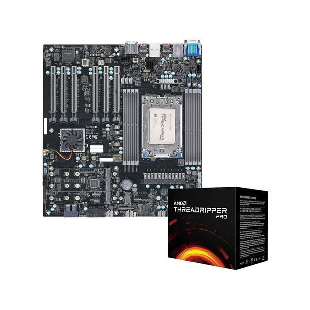 Supermicro AMD Motherboard/CPU Bundle M12SWATF Workstation Motherboard Instal
