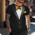 thumbnail image 1 of Tops para hombre, blusas y camisas de manga corta con cuello redondo para hombre, blusas casuales de moda para hombre con cuello redondo, blusas deportivas con mangas cortas, blusas de poliéster para, 1 of 6