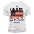 thumbnail image 4 of XINPING 250th Anniversary USA Shirt Men Men’s 250 Years Patriotic T-Shirt, Crew Neck Short Sleeve Casual Tee, Independence Day American Flag Print with Multi Color Options, 4 of 6