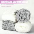thumbnail image 4 of YOMYM 4 Pairs Fuzzy Socks for Women, Fluffy Fuzzy Sock Plush Sleeping Slipper Socks, 4 of 7