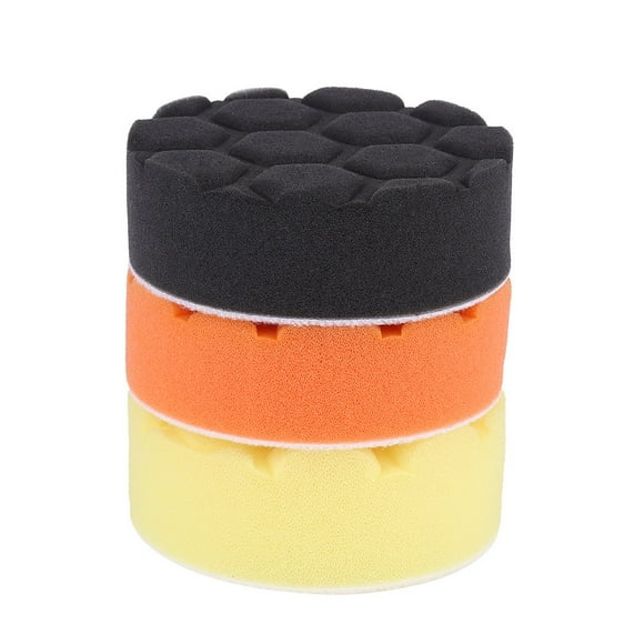 Kit de Almohadillas de pulir BuyWeek 3 Almohadillas de esponja de 5 pulgadas (125 mm)