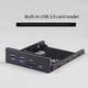 thumbnail image 2 of Lector de Tarjetas Interno USB 3.0 Micro-SD/TF Flash 3.5, Panel Frontal USB-C Tipo C, Concentrador de Disquete con Dos Puertos USB 3.0 para 3.5 Pulgadas Abierto, 2 of 5