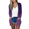 thumbnail image 1 of CNKOO Womens Casual Lightweight Long Sleeve Cardigan Soft Drape Open Front Fall Dusters, 1 of 4