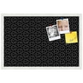 thumbnail image 2 of PinPix 27x18 Custom Cork Bulletin Board Modeco Hex W B Poster Board Has a Fabric Style Canvas Finish, Framed in Modeco Hex W B, by ArtToFrames (PinPix-1730), 2 of 5