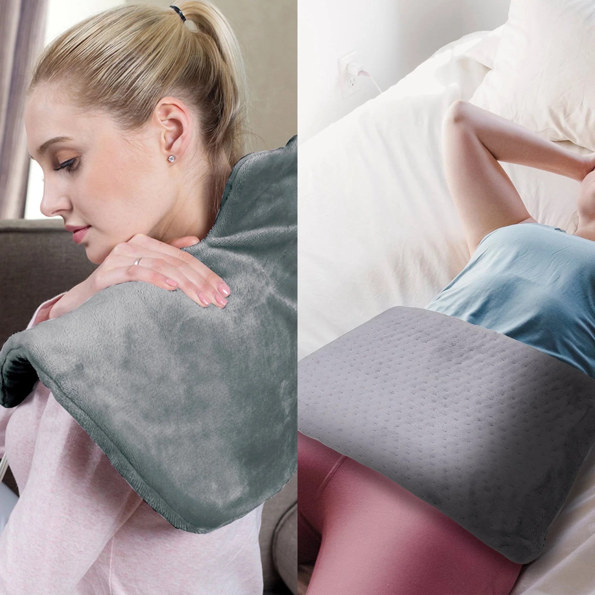 Total Comfort Package: Neck  Shoulder Warmer + Electric Heat Pad by Pursonic