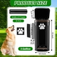 thumbnail image 2 of Dog Poop Trash Can Outside 4.5Gal/18L Large Dog Waste Trash Can with Lid Waste Container with Garbage Dispenser and Bag for Fence Backyard Counter Top Outdoor, 2 of 7