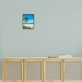 thumbnail image 2 of Stupell Industries Coastal Palm Beach Coast Sailboat Cruise Nautical Painting, 16 x 20, Design by Julie Derice, 2 of 5
