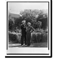 thumbnail image 2 of Historic Framed Print, [Janet Flanner and Noel Haskins Murphy standing outdoors in Orgeval, France], 17-7/8" x 21-7/8", 2 of 9