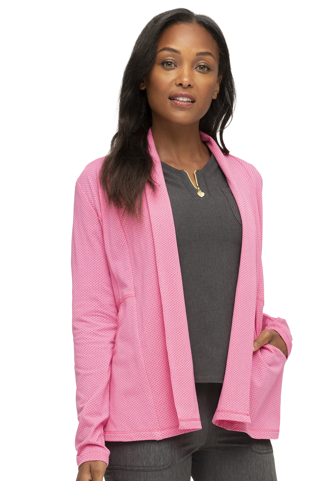 Front Peplum Cardigan HS380 