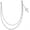 Silver, variant on Pants Chains Hip Hop Punk Jeans Wallet Chain Goth Layered Waist Belt Chain Clothing Accessories for Women Men