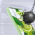 thumbnail image 3 of KOMI for Google Pixel 8 Pro Case, Silicone Phone Case with 2 Screen Protector, Soft Anti-Scratch Microfiber Lining, Full Body Shockproof Slim Cover Support Wireless Charging, Mint Green, 3 of 5