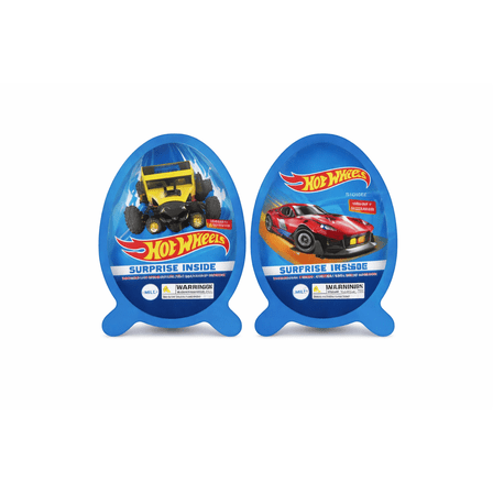 Hot Wheels Fun Surprise Egg Chocolate Candy 2 Pack