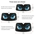 thumbnail image 5 of ALAZA Evil Blue Eyes Windshield Sun Shade Car Foldable Visor Block UV Rays Protector 53"x23.5", 5 of 8