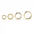 thumbnail image 4 of 5Pcs/Lot 1/8 1/4 3/8 1/2 3/4 BSP Female Thread Hexagonal Shank Cap Brass Hex Lock Nuts Pipe Fitting, 4 of 9