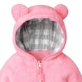 thumbnail image 4 of Gubotare Toddler Fleece Girl's Jacket Kids Full Zip Ultra Soft Fleece Hoodie Sweatshirt Size 6 12 Months,(Hot Pink 6-12 Months), 4 of 5