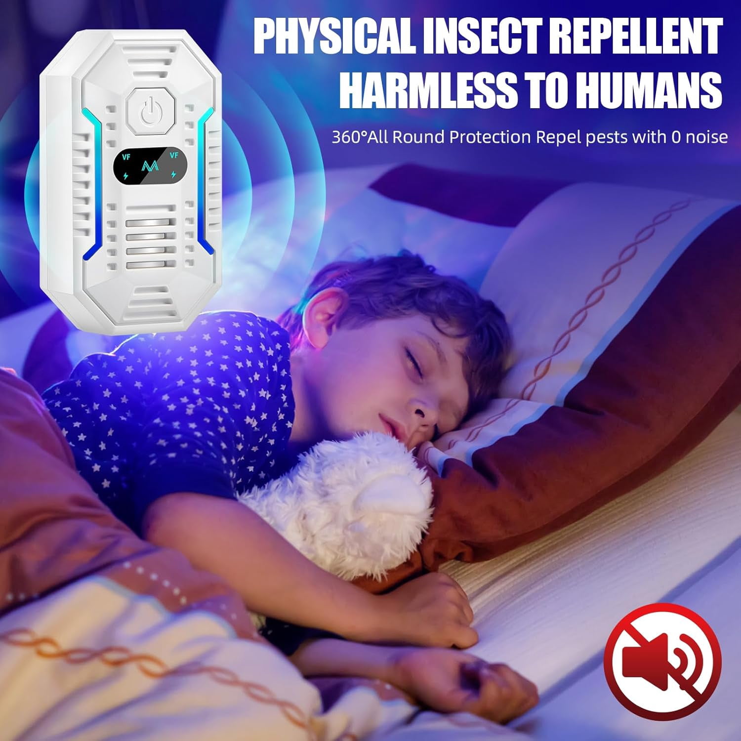 Ultrasonic Pest Repeler, Mouse Traps Indoor for Home, 6Pcs Plug in Rodent Repelent Indoor Electric Mouse Trap for Bedroom, Effective Pest Control