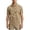 Khaki, variant on Mens Short Sleeve Polo Shirts Casual Collared T-Shirt Big Size Business Shirts