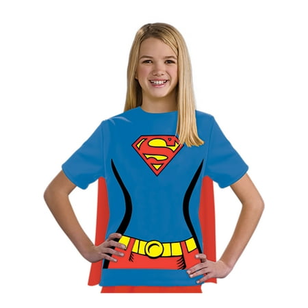 Child Female Supergirl Shirt Costume by Rubies