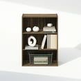 thumbnail image 6 of Furinno Simple Open Shelf, Bookcases, 3-Tier, Columbia Walnut, 6 of 6