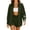 W-Army Green, variant on Maternity Pants,Womens Over The Belly Pants,Women's Maternity Clothing Two-piece Loose Striped Off Shoulder Shirt Top Shorts Set