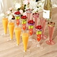 thumbnail image 3 of Champagne Flutes Plastic,25 Pack Wine Glasses,Disposable Champagne Glasses,5.5 Oz Pink Shot Cups,New Year Christmas Party Wedding Birthday Graduation Drinking Dessert Cocktail Cups Decorations, 3 of 6