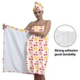 thumbnail image 5 of Colevkie 2 Pcs Women's Bath Towel Shower Cap Set,Adjustable,Absorbent Quick Drying,Animals and Plants Print,Bath Spa Wrap Towel, 5 of 8