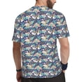 thumbnail image 2 of Wukai Tropical Sloth Print Men's Short-Sleeved Mesh T-Shirt,Quick-Dry Short Sleeve Workout T-Shirt-X-Small, 2 of 8