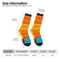 thumbnail image 2 of Cauagu Colorful Building Blocks Print Crew Socks for Women and Men,Adult Athletic Running Socks 1-Pair Sports Socks Work Gear Socks with Moisture Wicking, 2 of 6