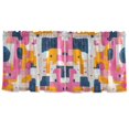 thumbnail image 7 of Yayeee Kitchen Curtains Tier Set of 2 Light Filtering 57"x24" Over Sink Window Panels, Art Geometric, 7 of 7