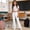 White, variant on Spazoro Girls Flare Pants with Button Closure, High Rise Solid Color Elastic Waist Flared Leg Stretchy School Casual Bottoms Khaki Size 9-10