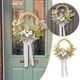 thumbnail image 3 of Corona De Calabazas Blancas Estilo Otoñal Decoración Para La Puerta Del Patio Del Festival Flores Ramas Marchitas Enredadera Para Colgar En La Puerta, 3 of 8