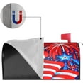 thumbnail image 5 of American Flag Mailbox Cover Magnetic Standard Size 18" X 21" USA Patriotic Mailbox Covers Independence Day Mailbox Covers Magnetic Mailbox Wraps Post Box Cover Decor for Outdoors, 5 of 7