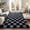 Black and gray, variant on Janvonne Fluffy Checkered Area Rugs for Bedroom,4x6ft Soft Non Skid Easy-care Shaggy Carpets for Living Room, Dorms,Children's Room,Home Decor Aesthetics,Black and camel