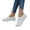 Beige, variant on Norvail Womens Orthopedic Slip On Sneakers Breathable Lightweight Casual Walking Shoes, Machine Washable Comfort Footwear for Daily Errands