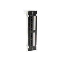 Tripp Lite Cat6 Wall-Mount PoE Patch Panel 12-Port 110/Krone 568A/B RJ45 (N250-P12)