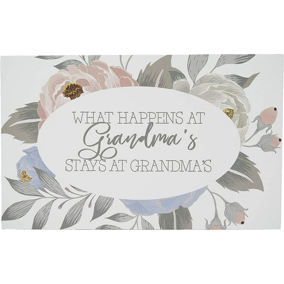 5x8 Painted Wooden Sign What Happen at Grandma's