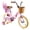 Pink, variant on RULLY 14 inch Girls Bike with Training Wheels, Kids Bicycle with Basket and Doll Seat, Adjustable Seat Height, Ages 3-5, Pink