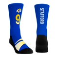thumbnail image 4 of Youth Rock Em Socks Matthew Stafford Los Angeles Rams 3-Pack Crew Socks Set, 4 of 4