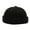 Black, variant on Soumake Women Men Beanie Hat Round Solid Color Adjustable No Brim Breathable Decorative Hip Hop Street Dancer Skullcap Headwear