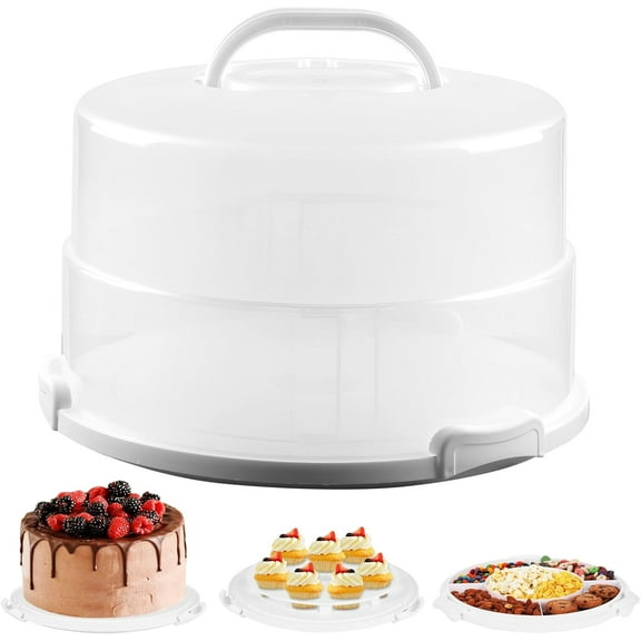 12 Inch Tall Cake Carrier Extra Large Cake Carrier with Lid and Handle