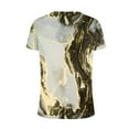 thumbnail image 5 of Wycnly Womens Blouses and Tops Dressy Lightweight Comfy Loose Fit Ladies Fashion Tshirts Summer Marbled Print V-Neck Short Sleeve Cute Tees Tops Khaki XXL, 5 of 5