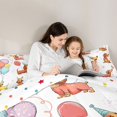 thumbnail image 4 of Homewish Dachshund Animal Twin Comforter Sets,Colorful Balloon Heart Bedding Set,Polkadot Reversible,2-Piece,1 Comforter and 1 Pillowcase, 4 of 7