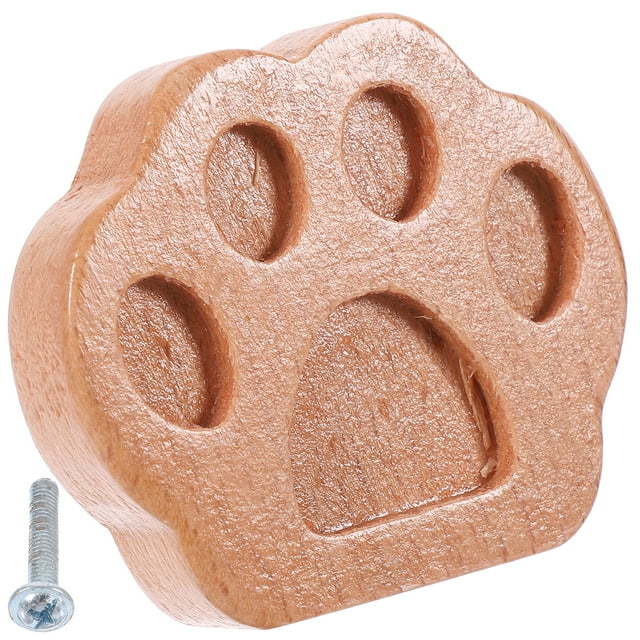 Shisuyan Bouton d'Armoire en Bois en Forme d'Animal de Remplacement, Bouton de Commode en Forme d'Animal avec Vis