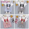 thumbnail image 2 of Conjunto De Ropa De Gemelos Para Niñas Sakura Momoko Boys Doraemon Camiseta + Pantalones Niño Mono Niña Vestido De Tirantes, 2 of 4