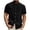 #Black, variant on DPTALR Men's Casual Solid Color Short Sleeve Stand Collar T-shirt,Army Green, XXL