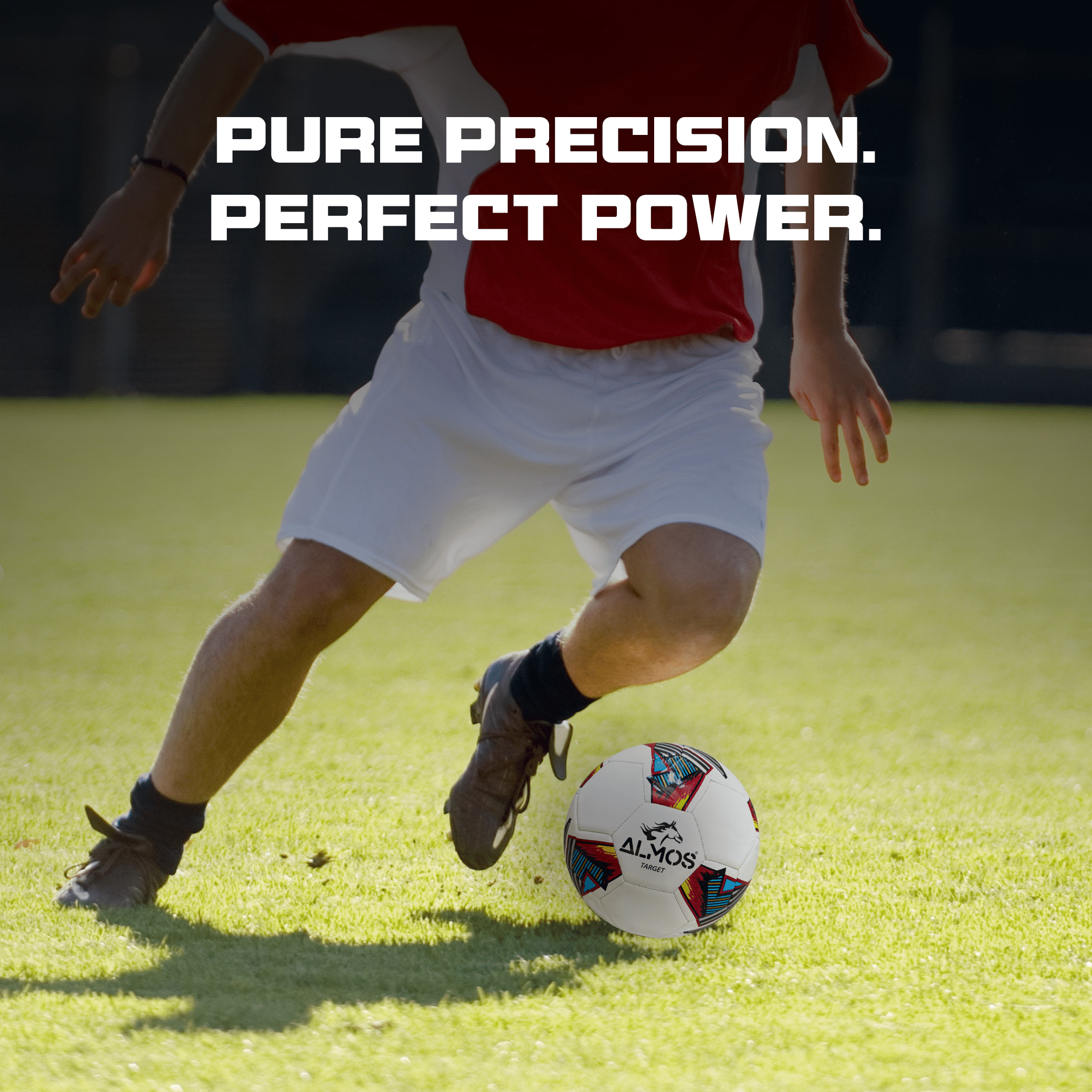 Almos Target Soccer Ball, for Indoor and Outdoor Soccer - Size 5, Blue