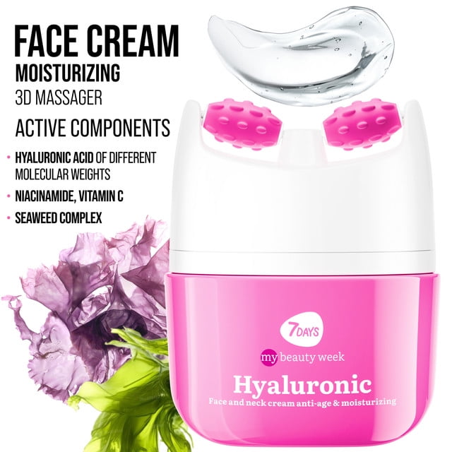 7DAYS Face Moisturizer with Hyaluronic Acid for Skin Hydration