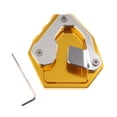 thumbnail image 4 of Soporte lateral para motocicleta CRF1000L 16-18 dorado Oro Sharpla Placa de extensión Kickstand, 4 of 6